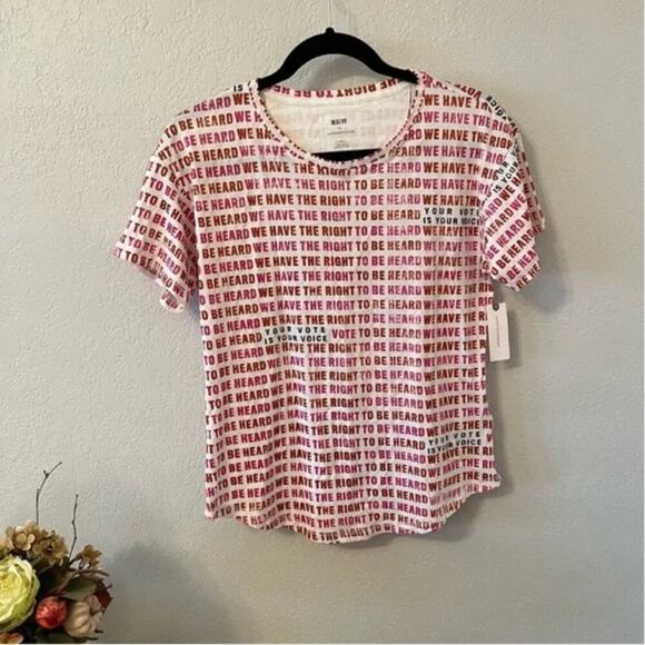 Anthropologie Maeve VOTE Right To Be Heard Graphic Tee - Picture 2 of 6